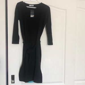 Mango Plain Black Dress